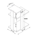Table d’appoint moderne à 3 niveaux