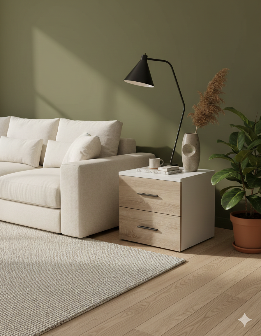 Table de chevet murale