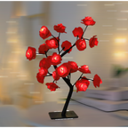Lampe de Table Arbre Fleur de Rose 24 LED