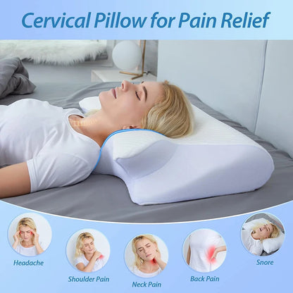 Oreiller Cervical Ergonomique à Mémoire de Forme RelaxConfort