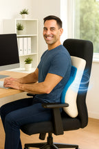 coussin ergonomique à mémoire de forme avec gel rafraîchissant