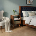 Table de Chevet avec 2 Tablettes