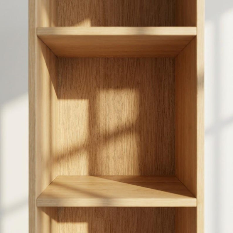 Étagère cube en bois minimaliste,