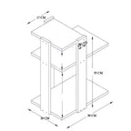 Table d’appoint moderne à 3 niveaux