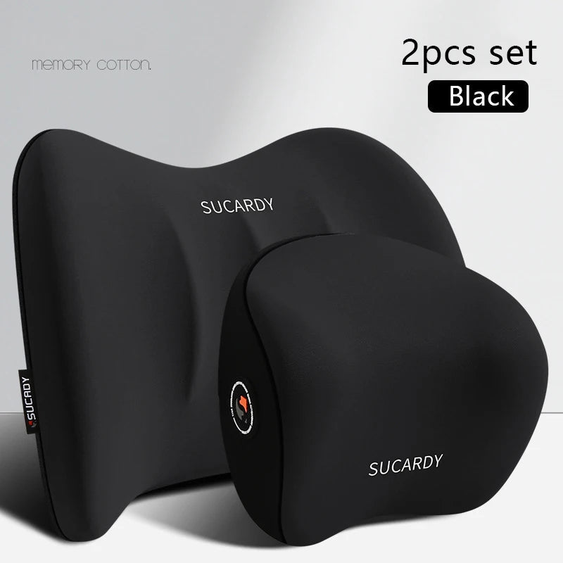 Appui tête,Oreiller lombaire de voiture PREMIUM